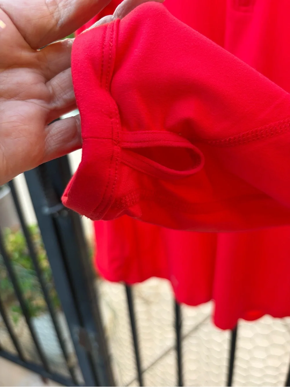 Nike Red Long-Sleeve Quarter Zip Training Top